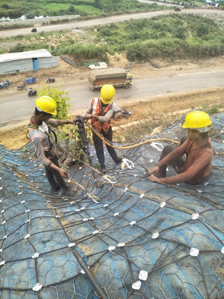 Infrastructure Development project using geosynthetic solutions in India
